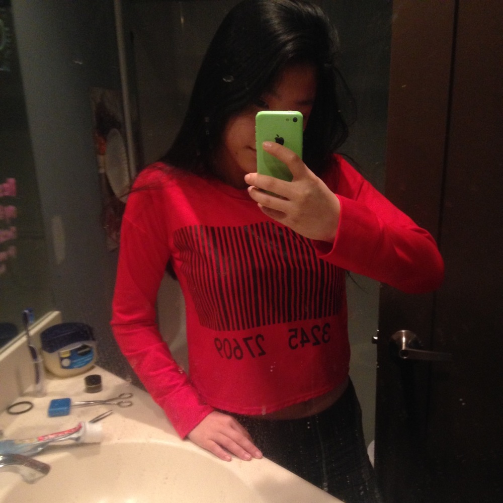 Barcode Crop Top